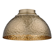  6950-FM MBS - Shepard MBS 3 Light Flush Mount in Modern Brass with Modern Brass Shade